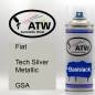 Preview: Fiat, Tech Silver Metallic, GSA: 400ml Sprühdose, von ATW Autoteile West.